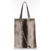 Rex Rabbit  Shopping Bag with Leather 